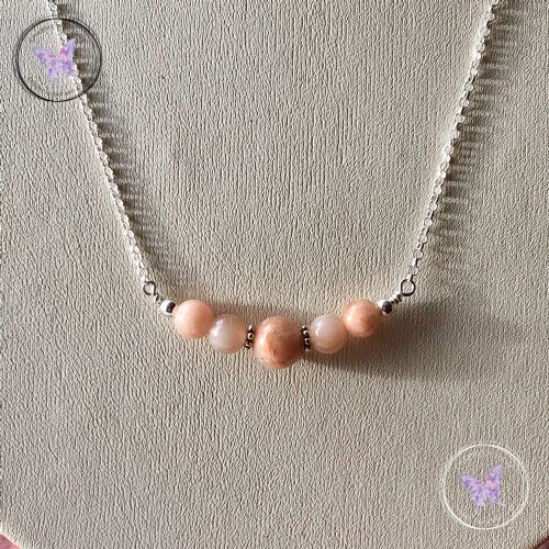 Sunstone Bar Necklace